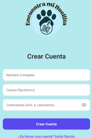 Registrate en la App
